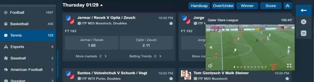 Live Betting & In-Play Odds